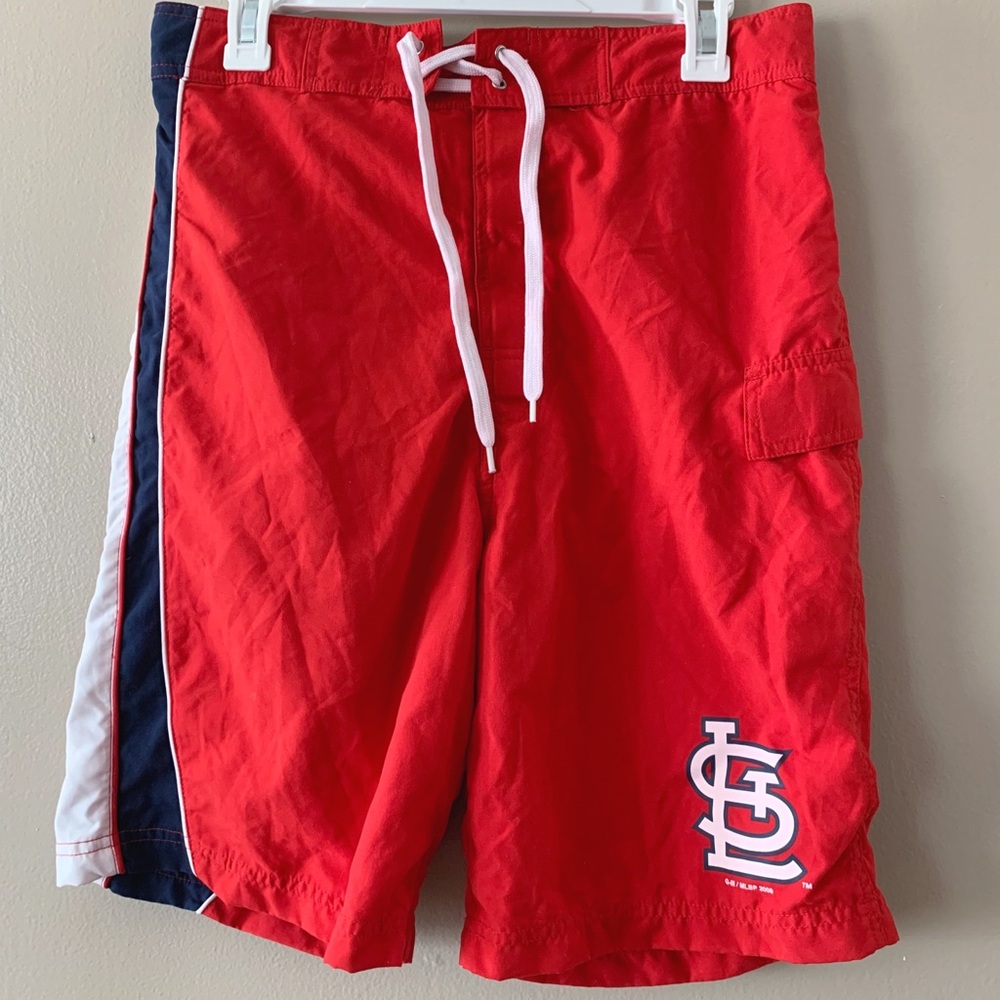 St. Louis Cardinals Boys Swim Trunks Size Large